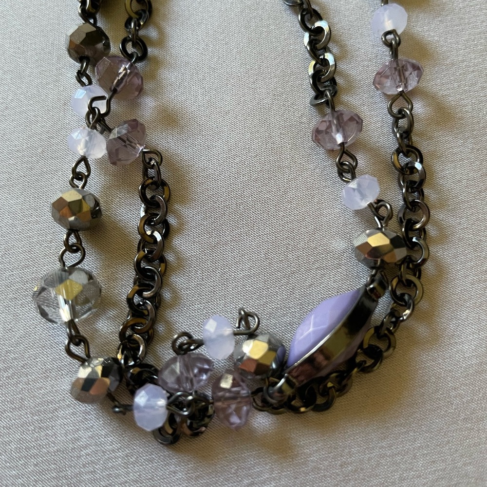 DressBarn 60” necklace and earring set. NWT.